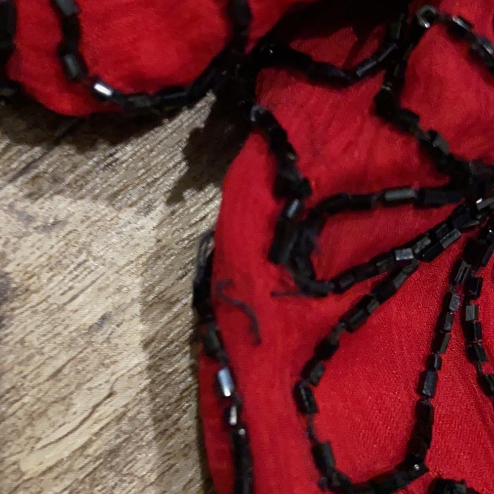 Papell boutique evening beaded silk top - Picture 8 of 8